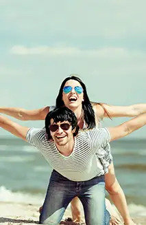 Couple on beach